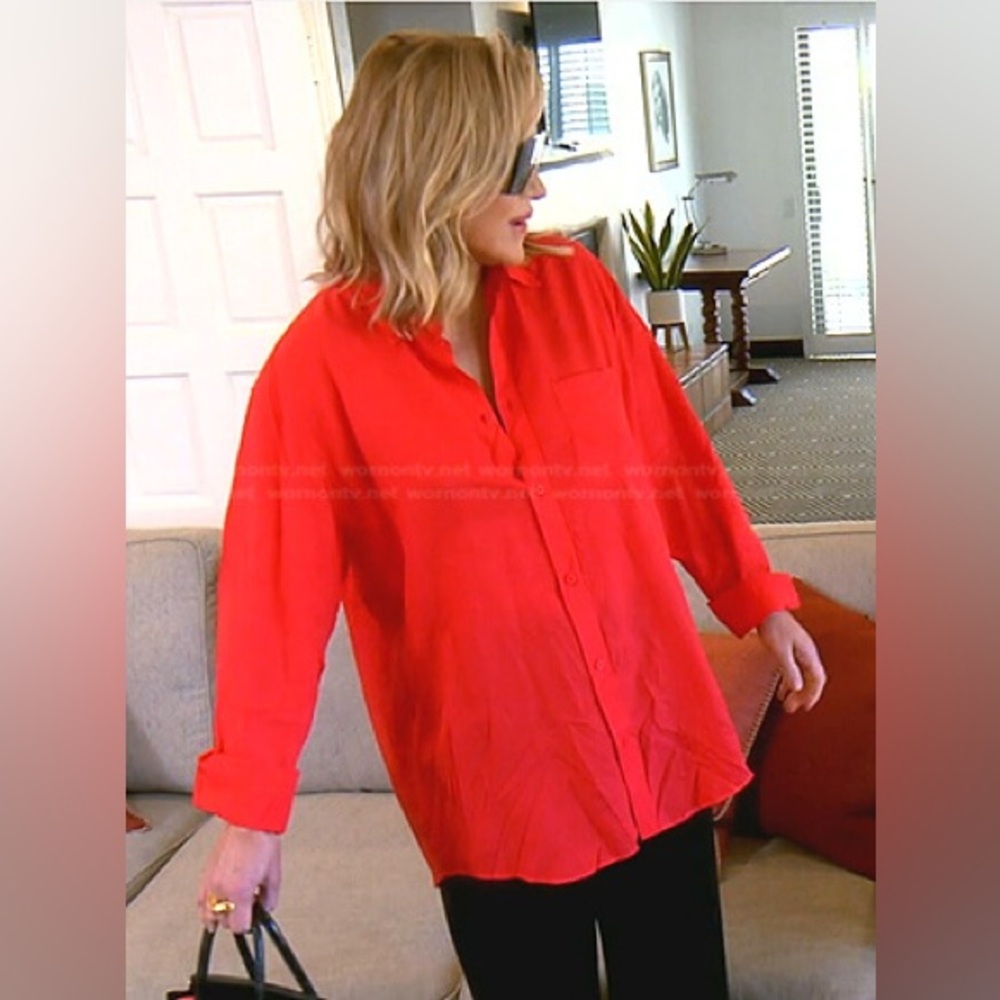 Harve Benard 100% Silk Vintage Vibrant Button-Down Shirt coastal minimalist 14